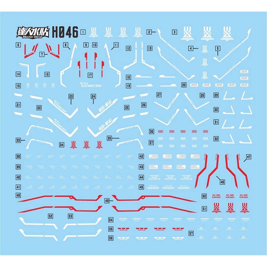 Master Decal HG 1/144 Shi-ve.A Water Slide Decal