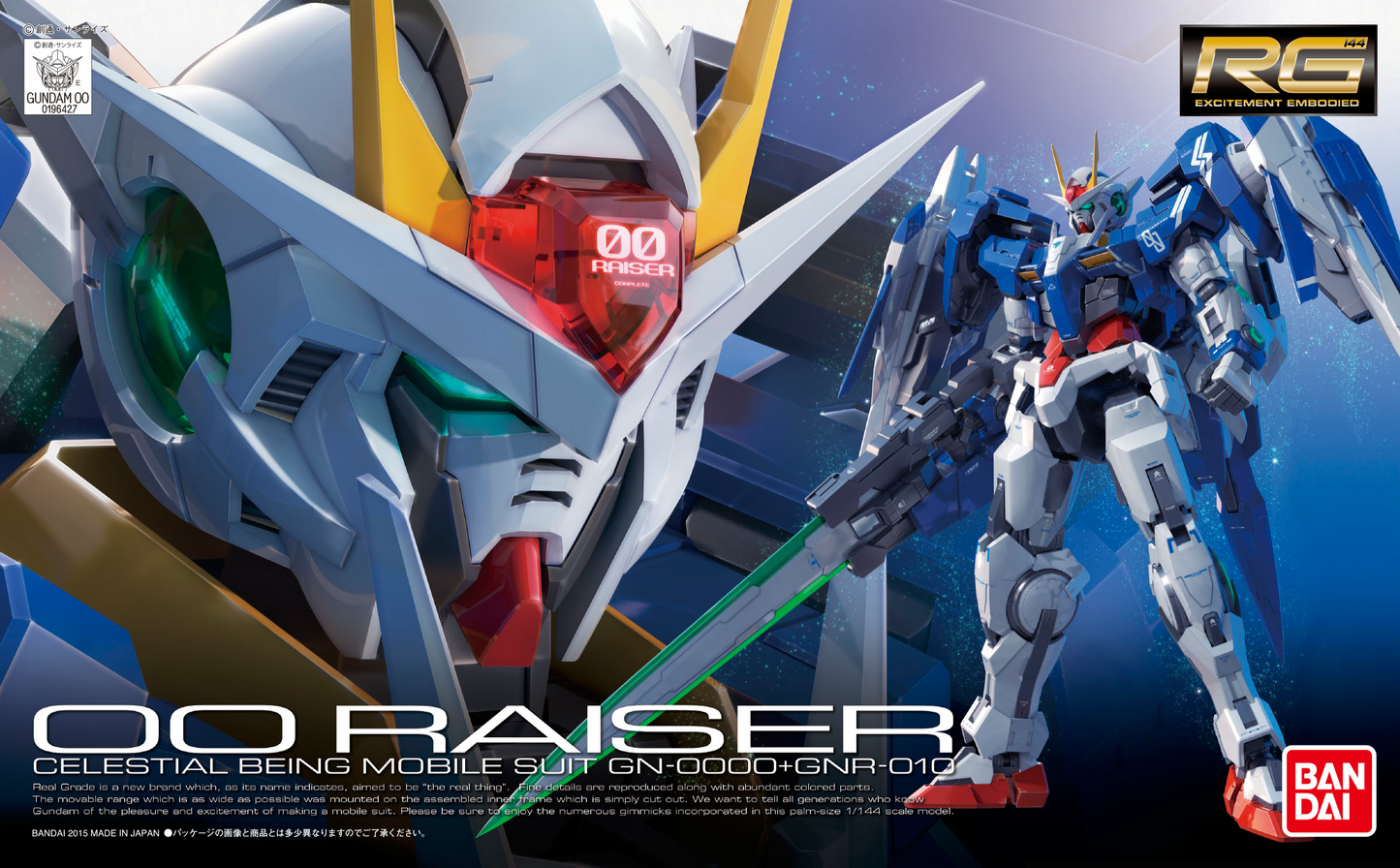 BANDAI Hobby RG 1/144 GN-0000+GNR-010 OO RAISER