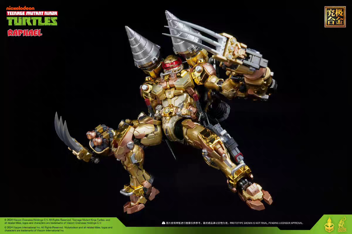 Heatboys Expo Limited Serialized Golden Version TMNT Raphael Figure