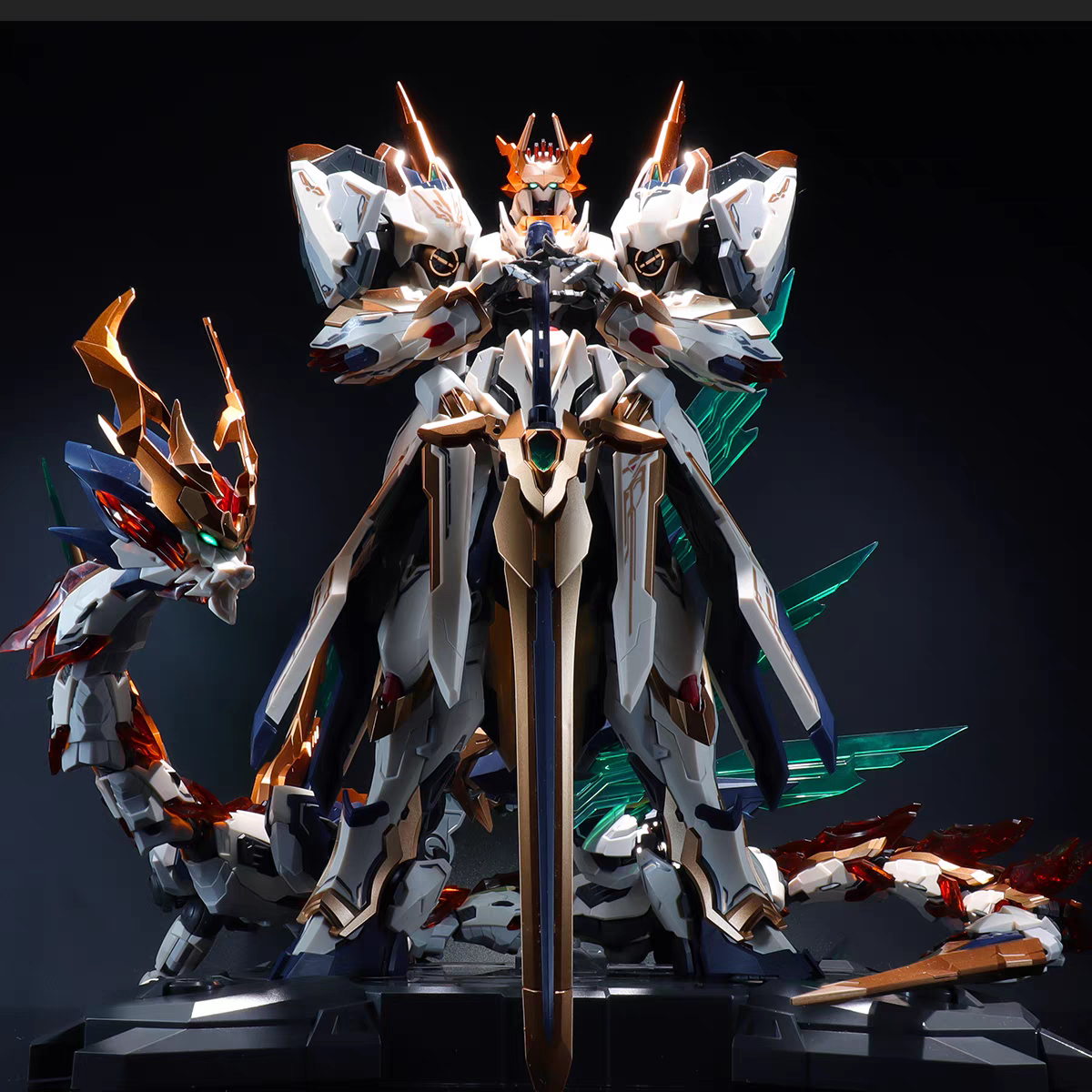 GS Toys Emp-01 Yuanling Emperor God Machine Yinglong & MC-01 Beast God Machine Metal Frame Model Kit