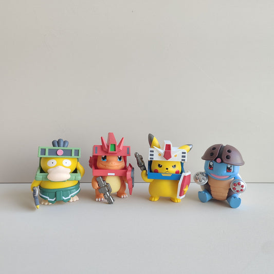 Pokemon Gundam Cosplay Figure Set of 4