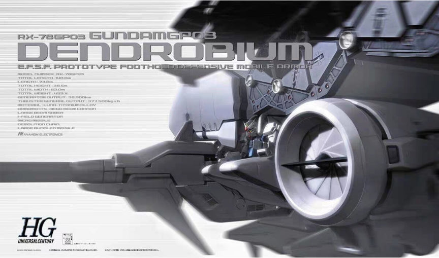 Bandai Hobby HGUC 1/144 Gundam GP03 Dendrobium