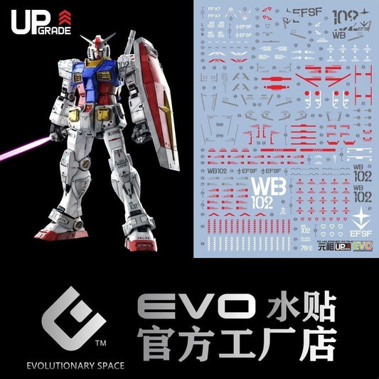 PG Unleashed 1/60 RX-78-2 Gundam Evolution Studio Water Slide Decals