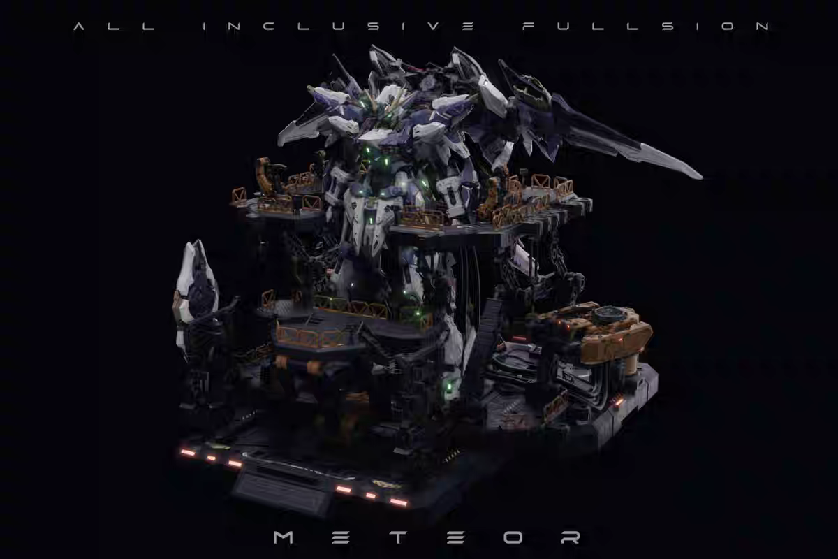 Vientiane Fusion TMS 1/100 Meteor Metal Frame Model Kit