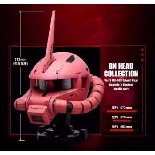 Bandai BN Head Collection - Char's Zaku II