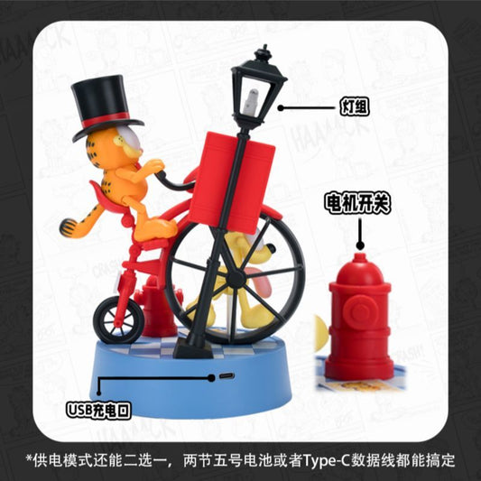 SOSKILL X ULTRA EGG GARFIELD A PENNY-FARTHING JOURNEY Model Kit with LED