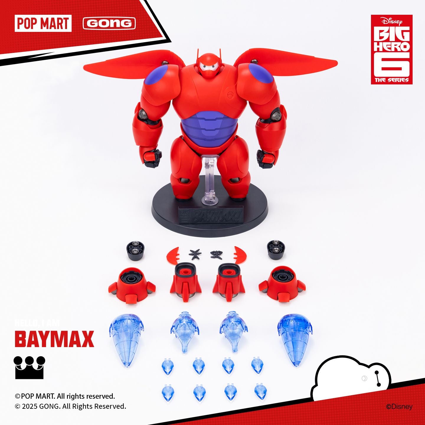 Popmart Gong Baymax Model Kit