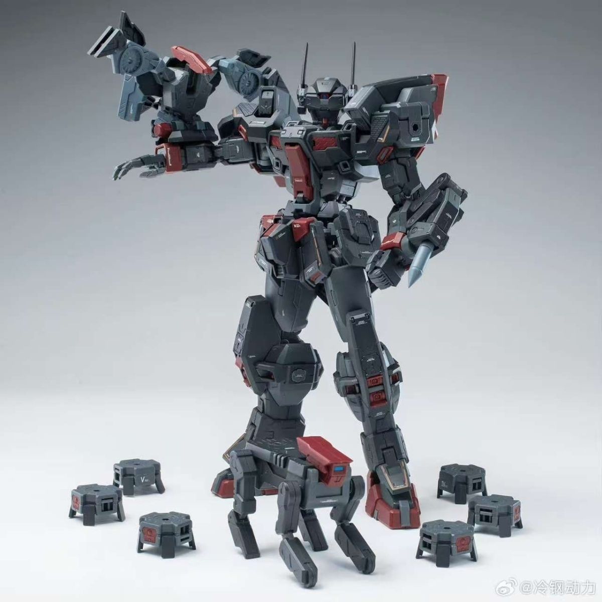 Cold Steel Power 1/100 Third Knight Famine (Black Rider) Premium Die-Cast Inner Frame Model Kit