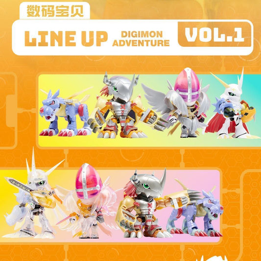Plabako Digimon Model Kit Blind Box Set of 8 - No Duplicates