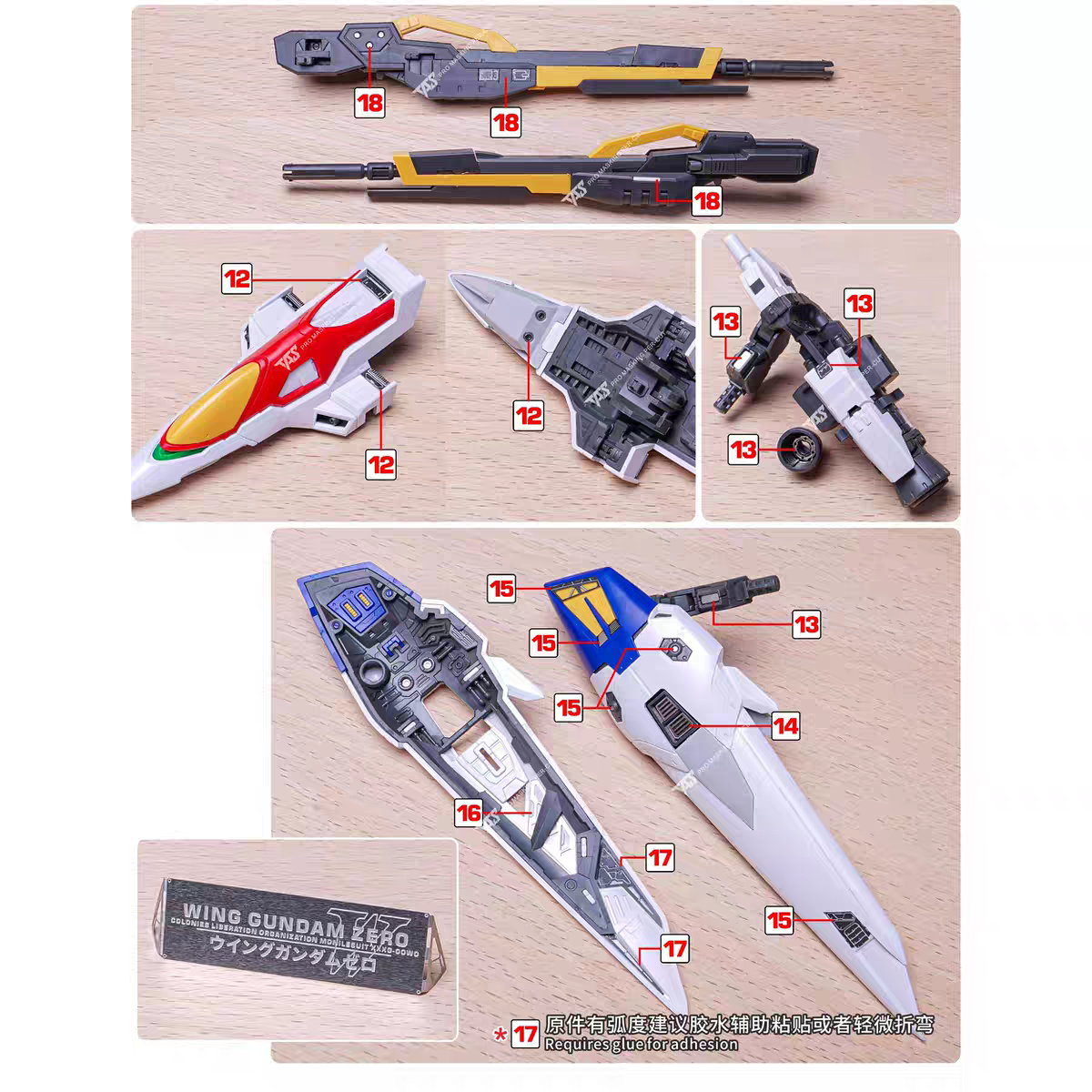 TAS RG 1/144 Wing Zero Etching Stickers