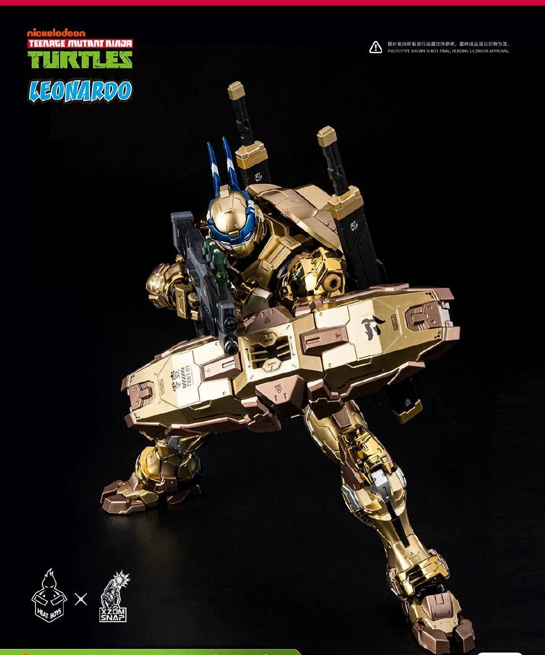 Heatboys Expo Limited Serialized Golden Version TMNT Leonardo Figure