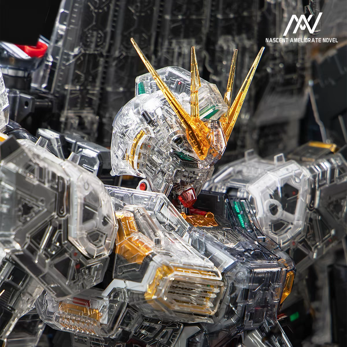 NAN PG Unleashed Nu Clear Armor Parts Full Set with Color Clear Pieces