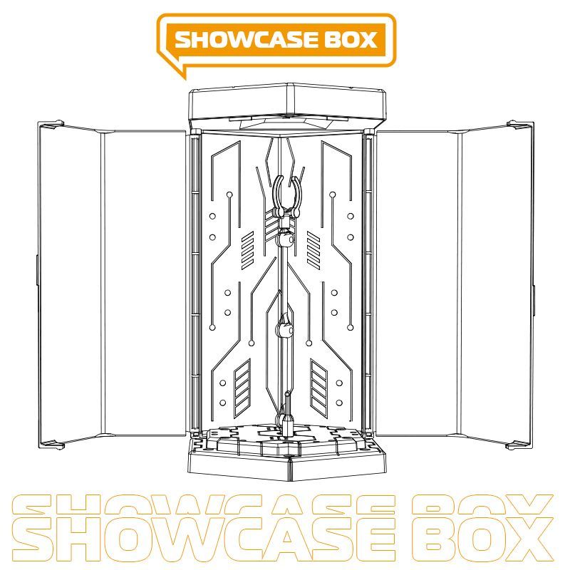 1/100 Size Show Case Displays with LEDs