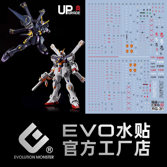 Evolution Studios HG / RG 1/144 Crossbone Gundam X-1 / X-2 Water Slide Decals