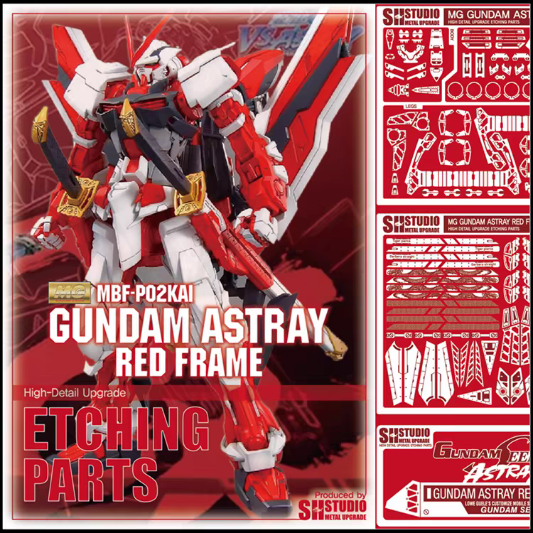 SH Studio MG Gundam Astray Red Frame Kai Etching Parts