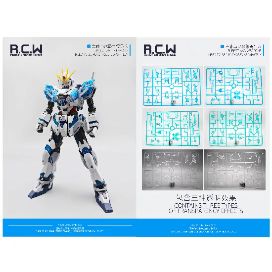 RCW Psycho Frame for MG 1/100 Narrative Gundam - 3 color set