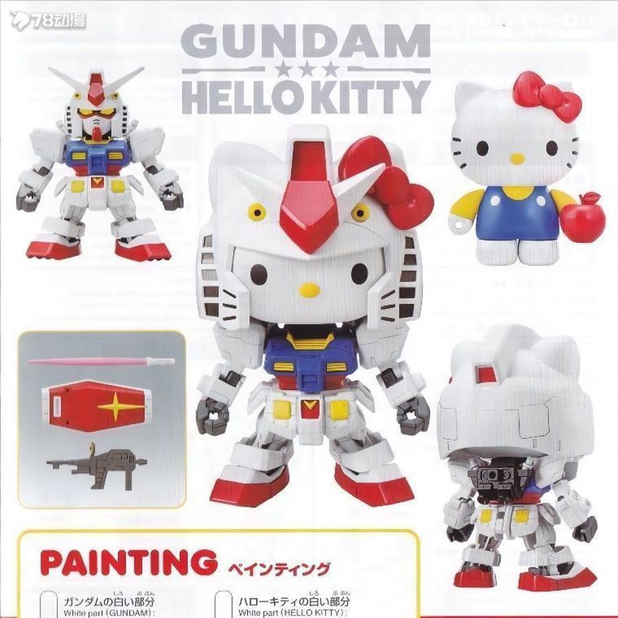 GG Hello Kitty Gundam SDEX Regular and Pink Version Dual Pack - Oct/Nov 2024