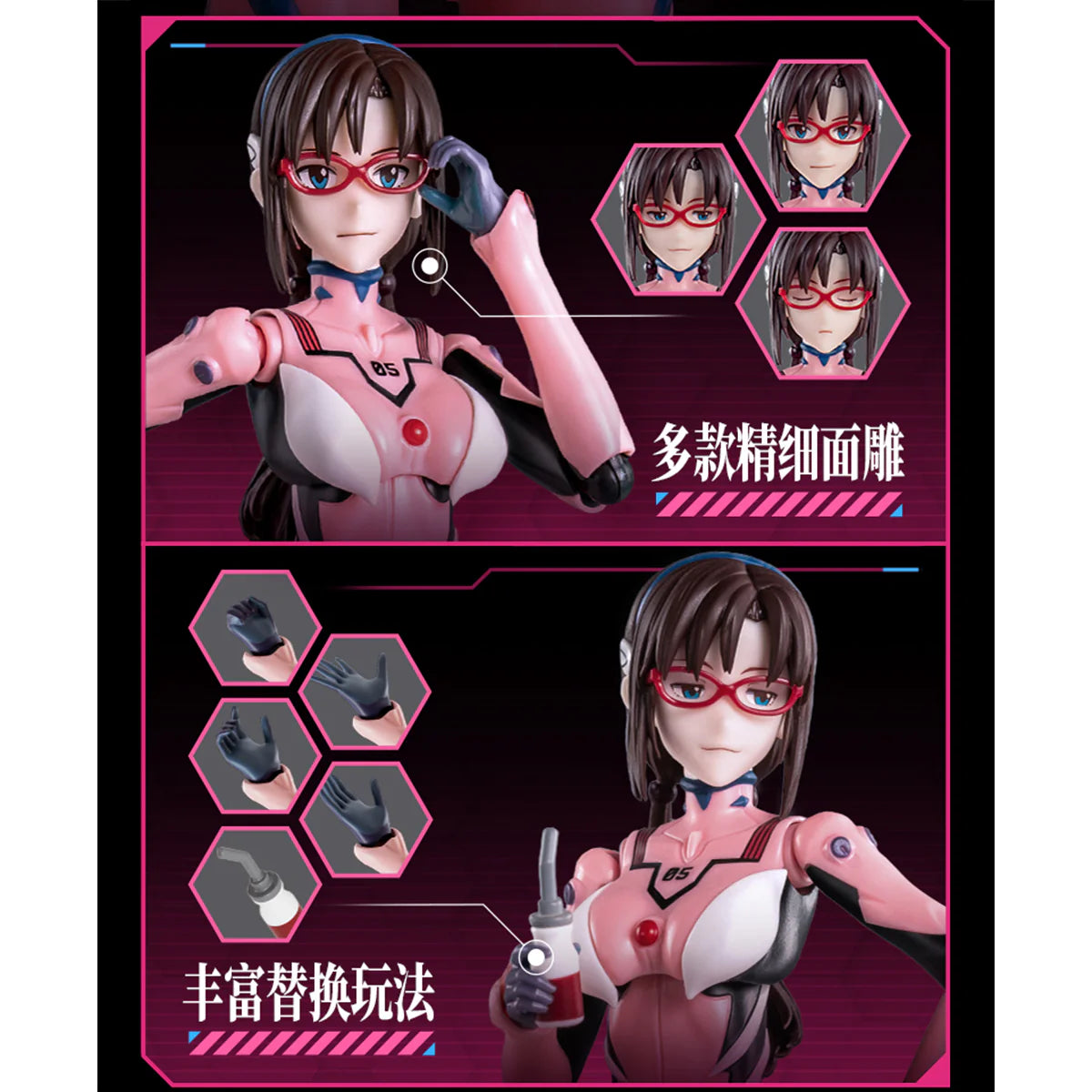 Blokees Evangelion EVA Mari Makinami Combat Suit Fantastics Model Kit