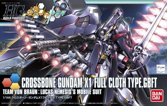 BANDAI HOBBY HGBF 1/144 CROSSBONE GUNDAM X1 FULL CLOTH Ver. GBF