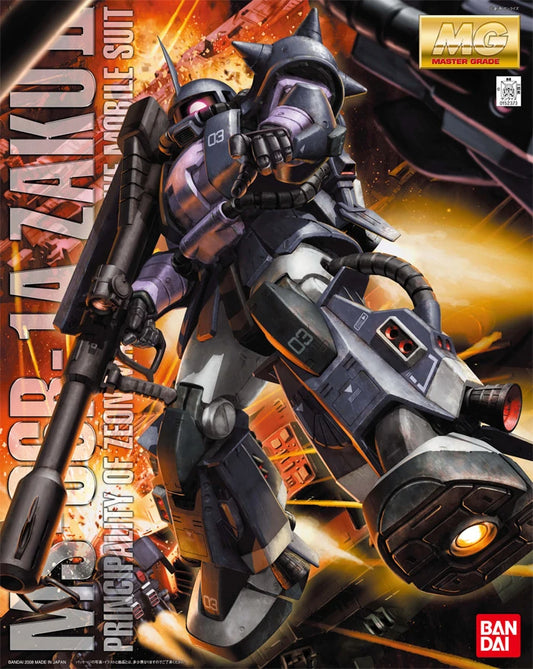 Bandai Hobby MG MS-06R-1A Zaku II High Mobility Type (Ver. 2.0) (Black Tri-Stars Ver.)