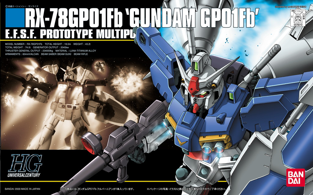 BANDAI Hobby HGUC 1/144 #18 GP01Fb Gundam