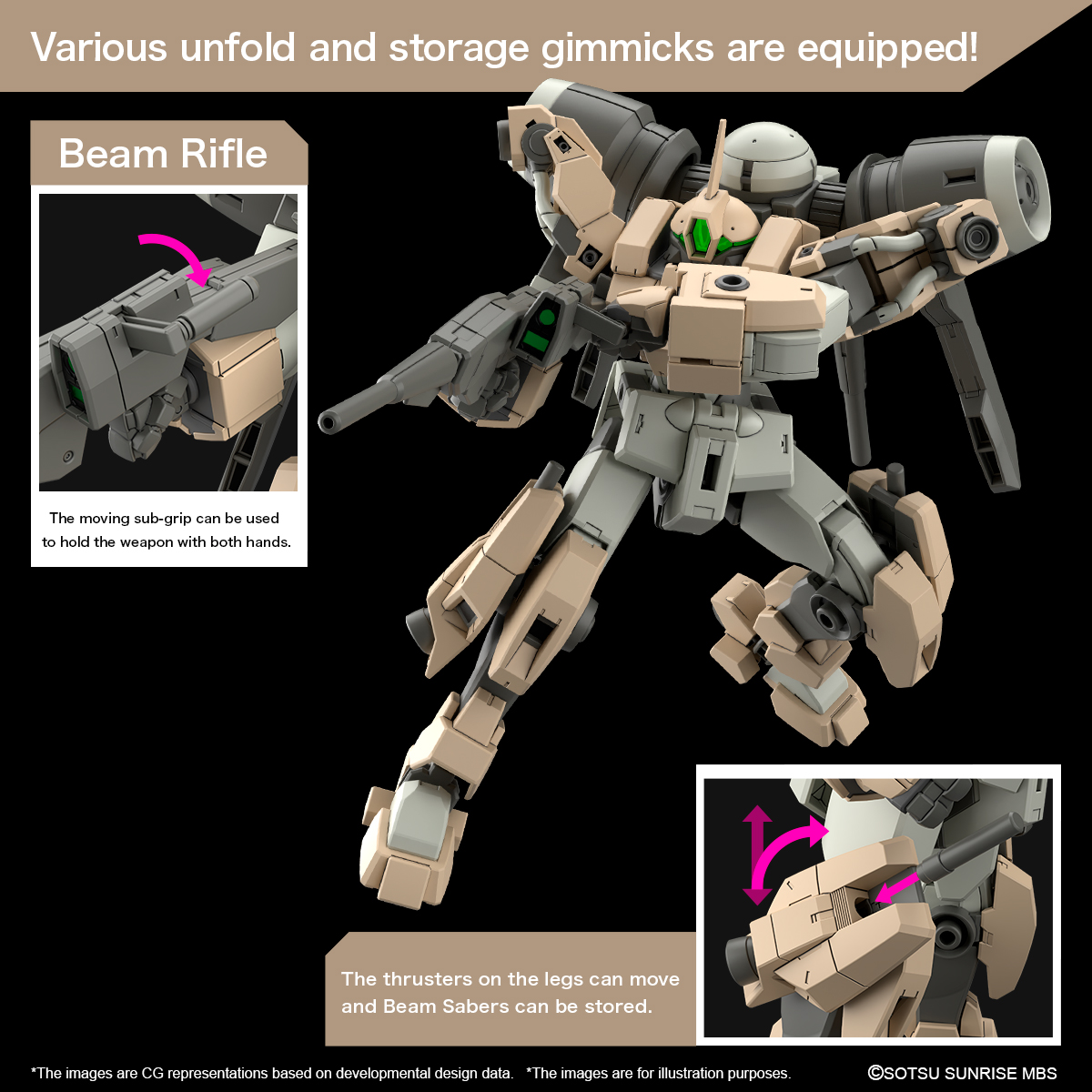 BANDAI Hobby HG 1/144 DEMI BARDING