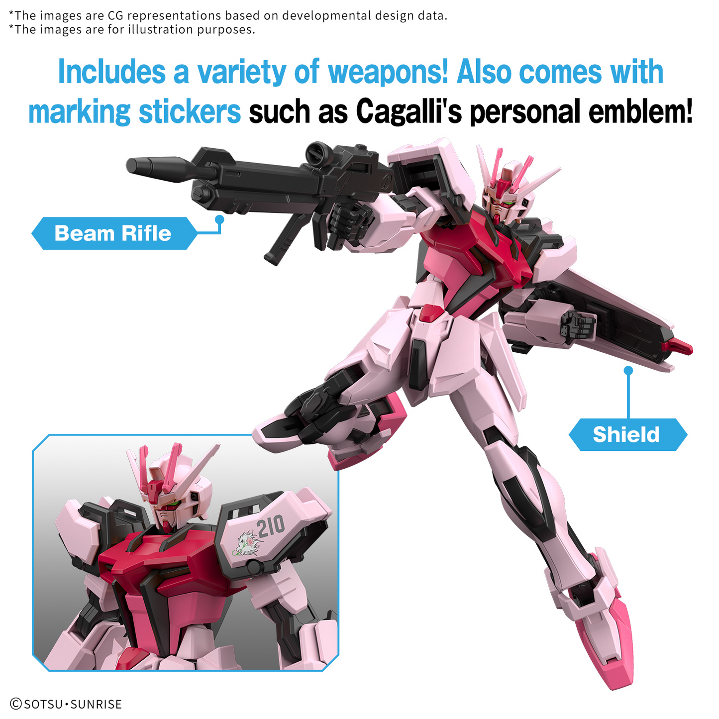 BANDAI Hobby ENTRY GRADE 1/144 STRIKE ROUGE - April 2025