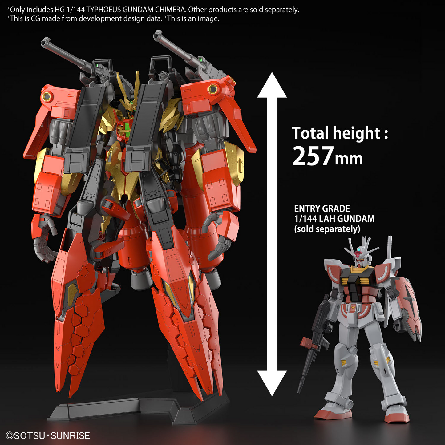 BANDAI Hobby HG 1/144 Typhoeus Gundam Chimera