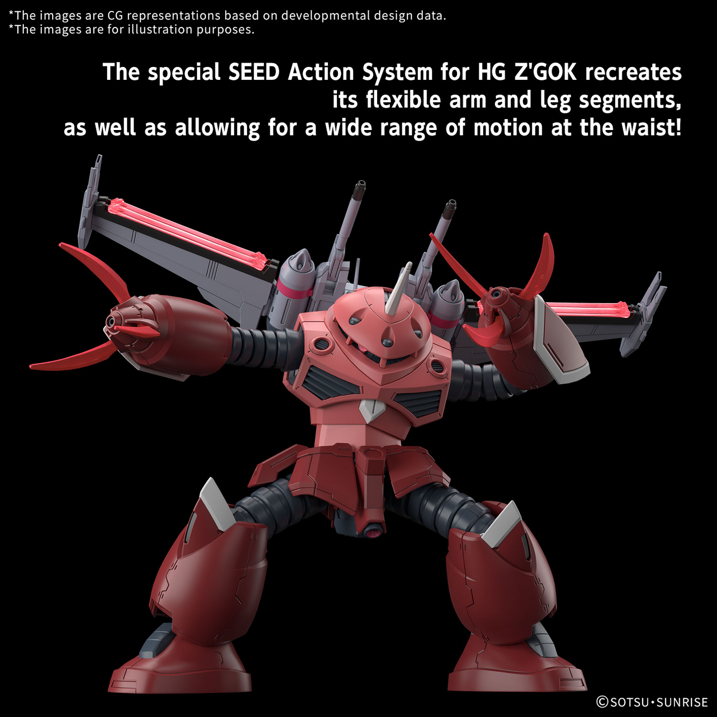 Bandai Hobby HG 1/144 Z'Gok (SEED Freedom Ver)- May 2025