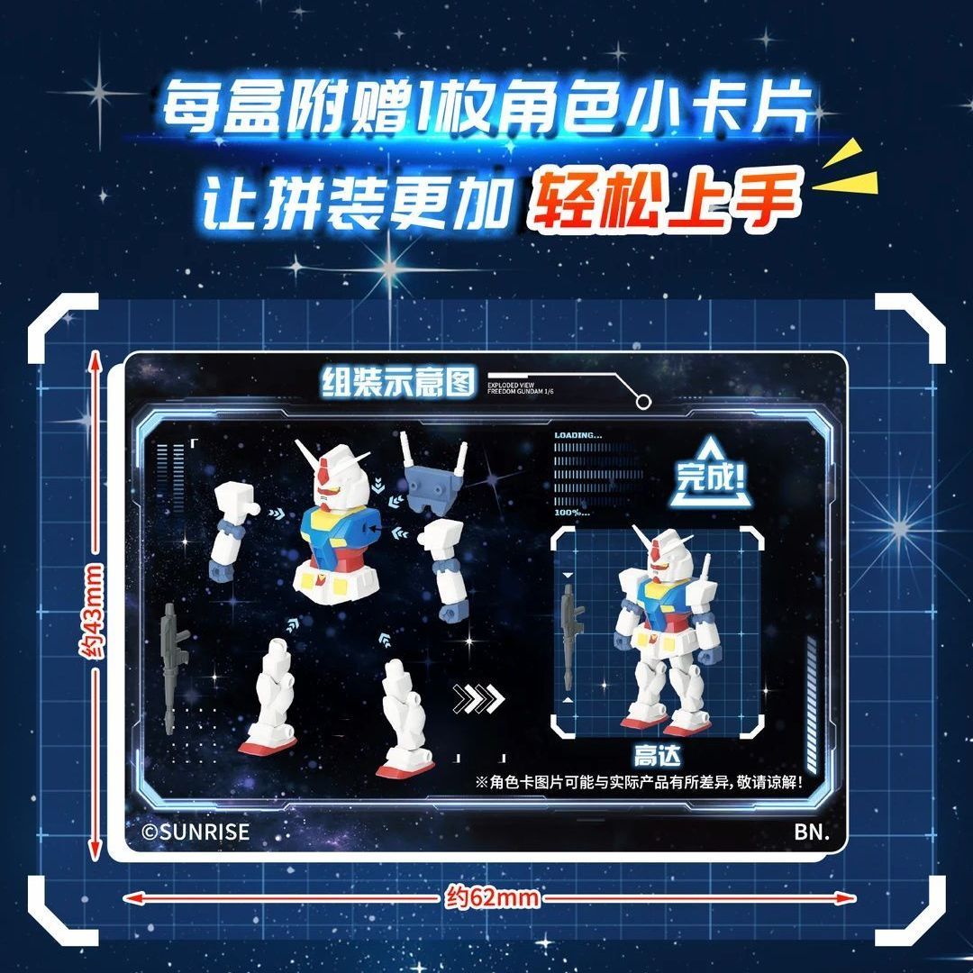 Bandai JOYACTIVA Mobile Suit Gundam Blind Box Vol. 1 Model Kit