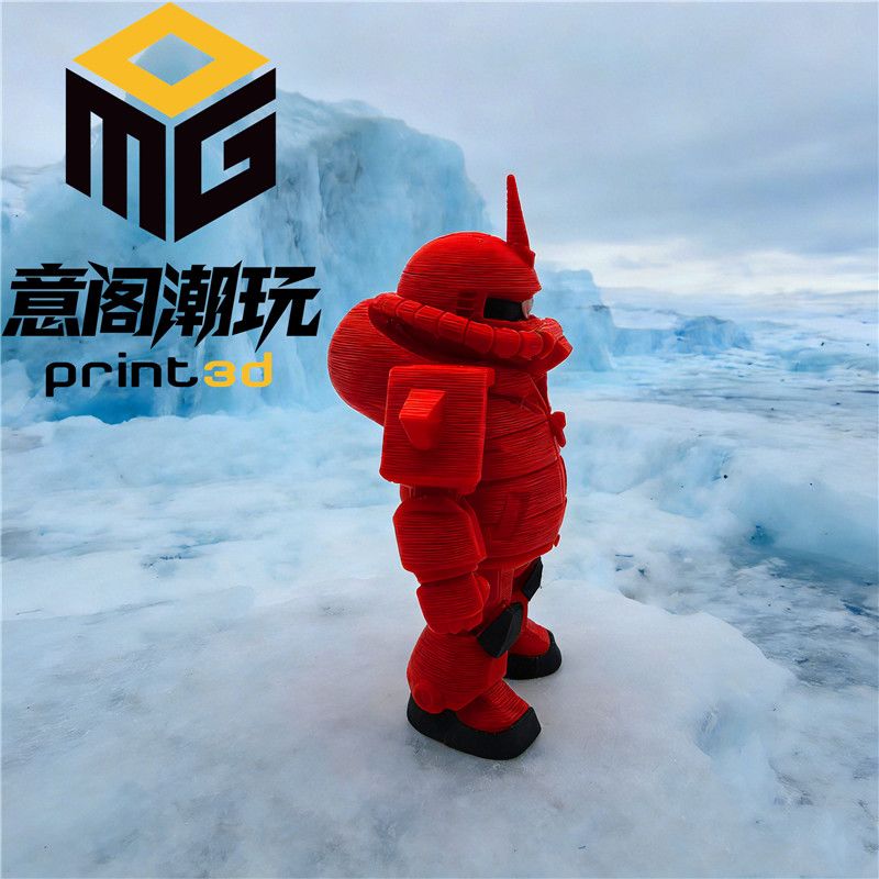 Print3D Winter Jacket Zaku Figure