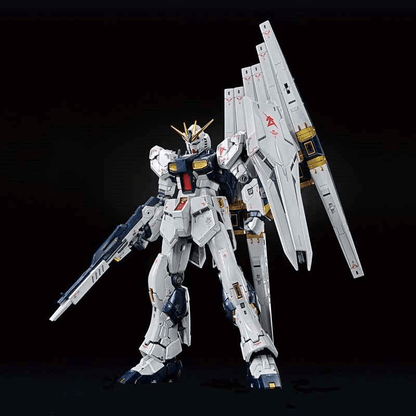Bandai Gundam Base Limited RG 1/144 Nu GUNDAM [TITANIUM FINISH]
