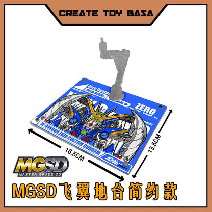 Create Toy Base MGSD Wing Zero Acrylic Base