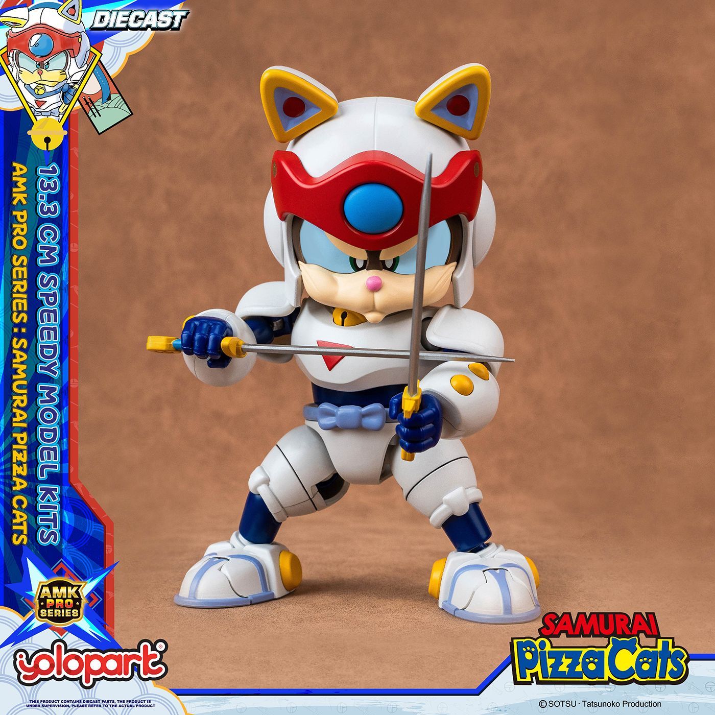 Yolopark AMKPRO Samurai Pizza Cats Model Kit Set of 2