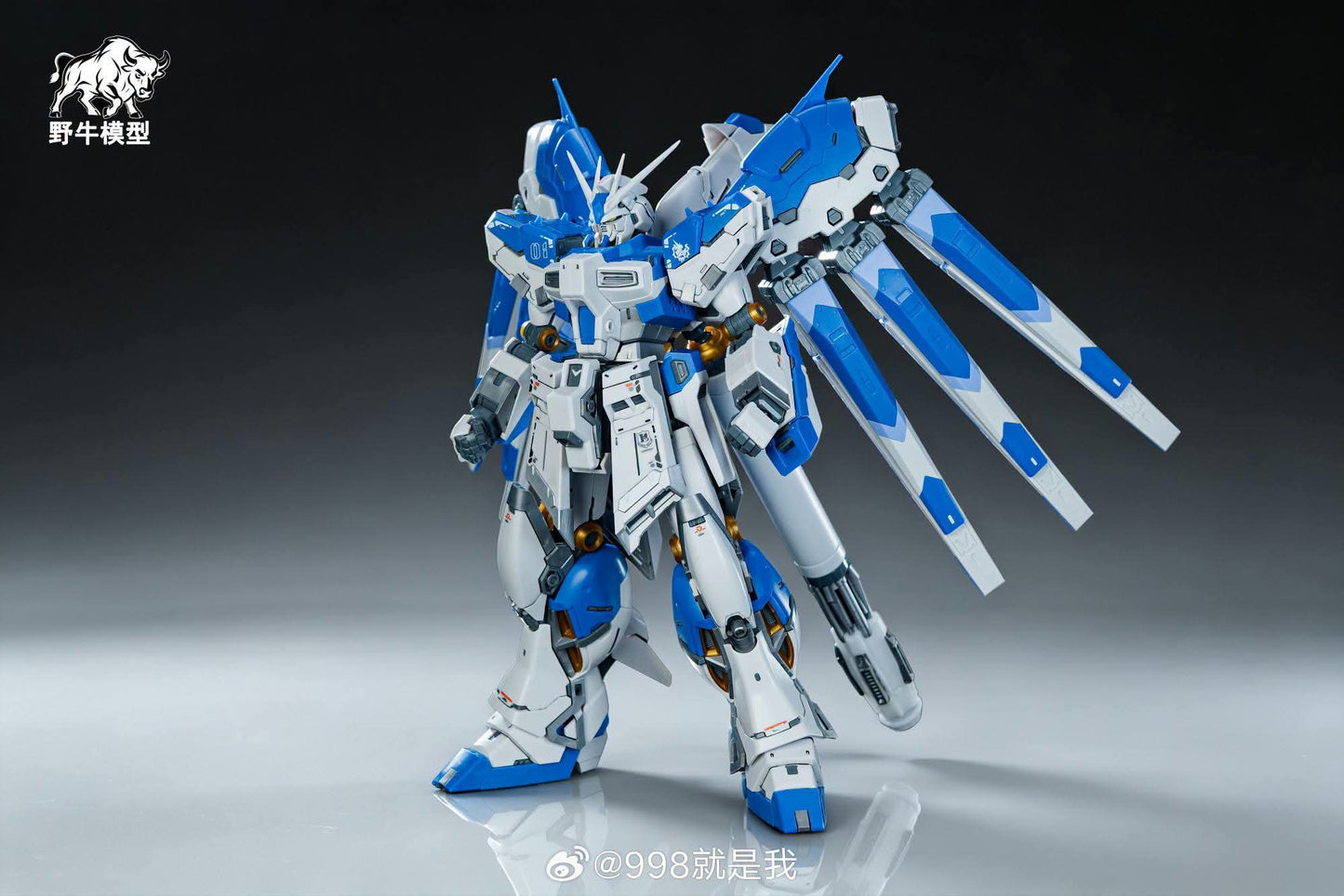 Bison Model 6693 — 1/100 Enlarged Hi-Nu (RG + GK Style)