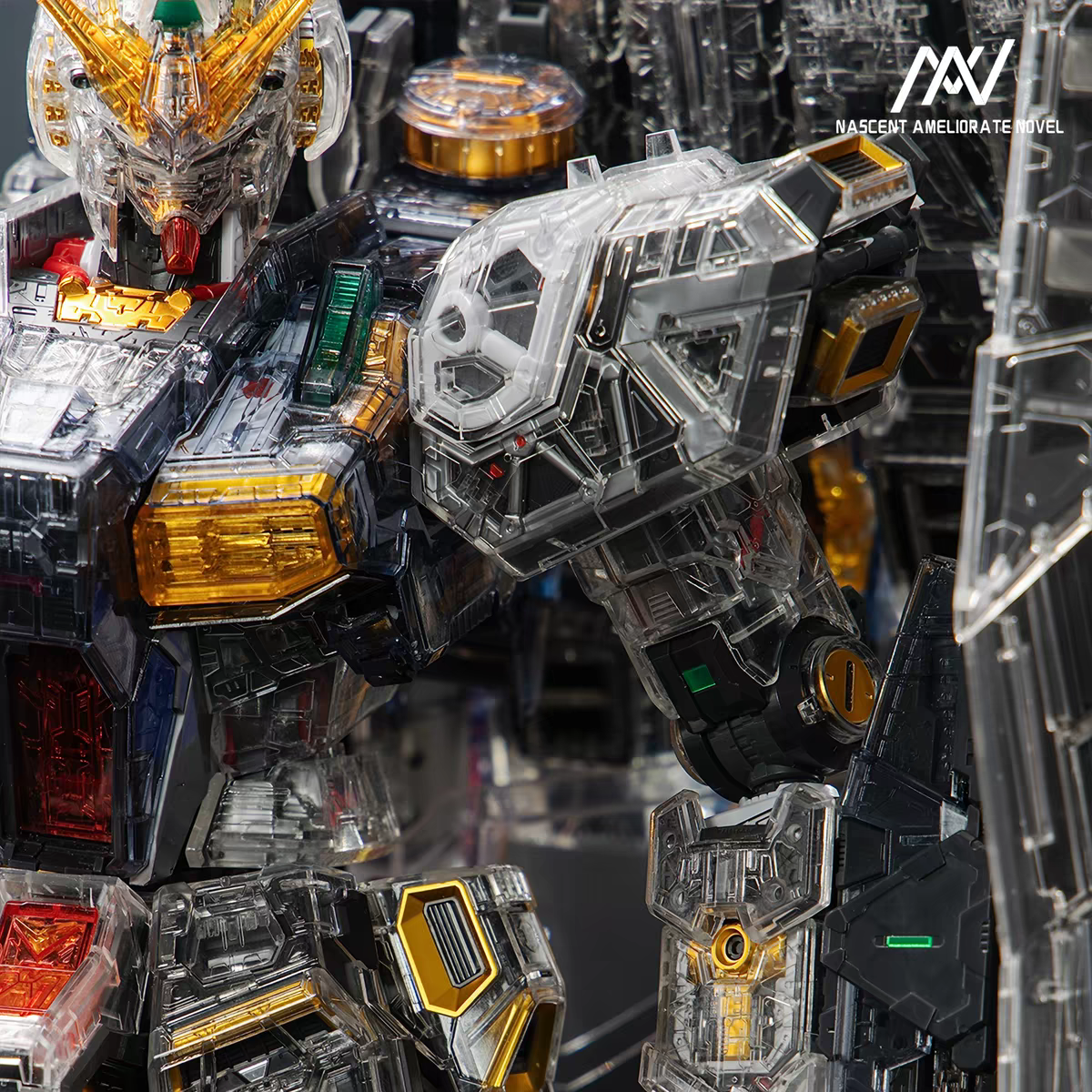 NAN PG Unleashed Nu Clear Armor Parts Full Set with Color Clear Pieces