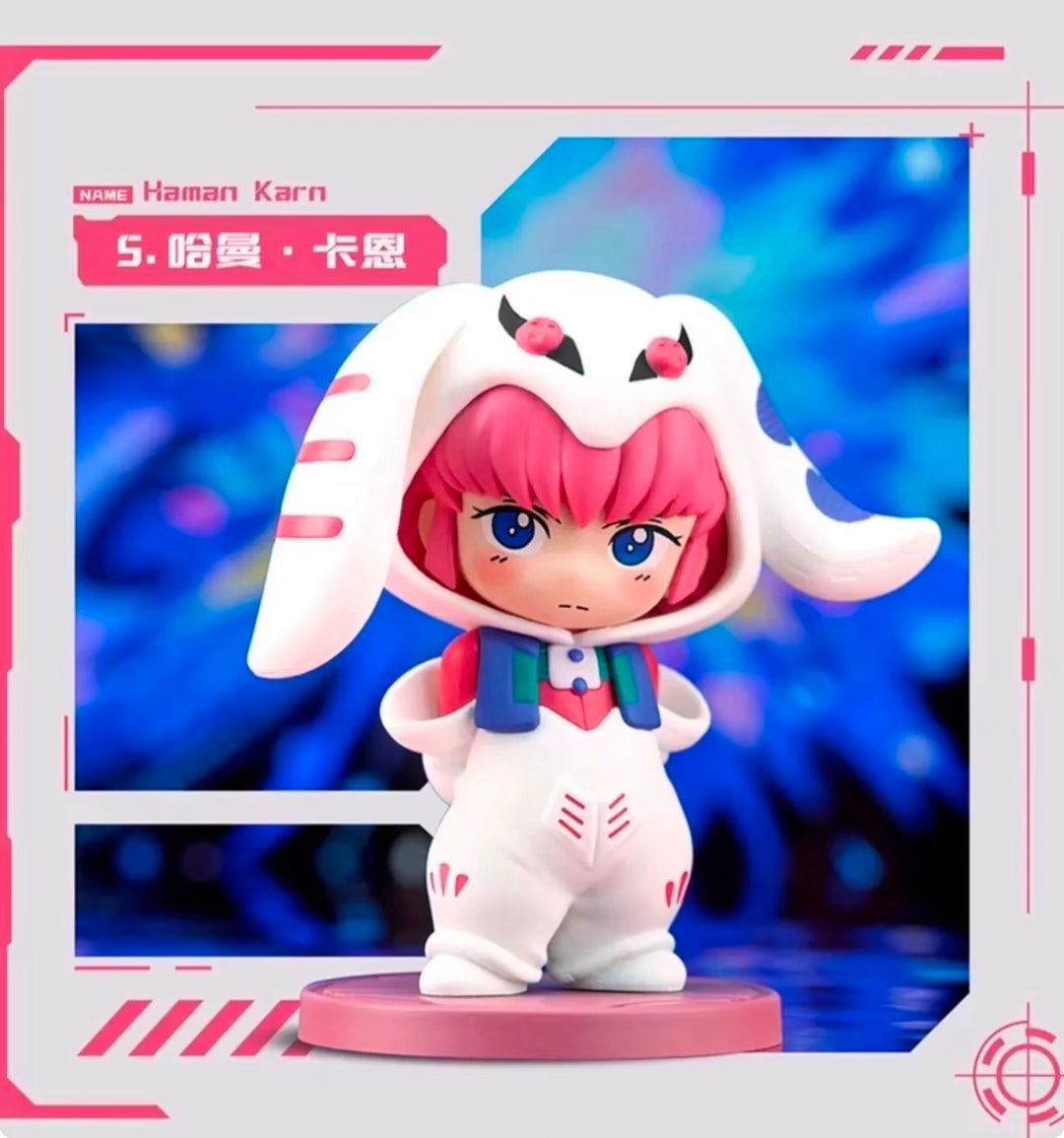 Bandai Gundam Universal Century Q Pajama Blind Box Set of 8