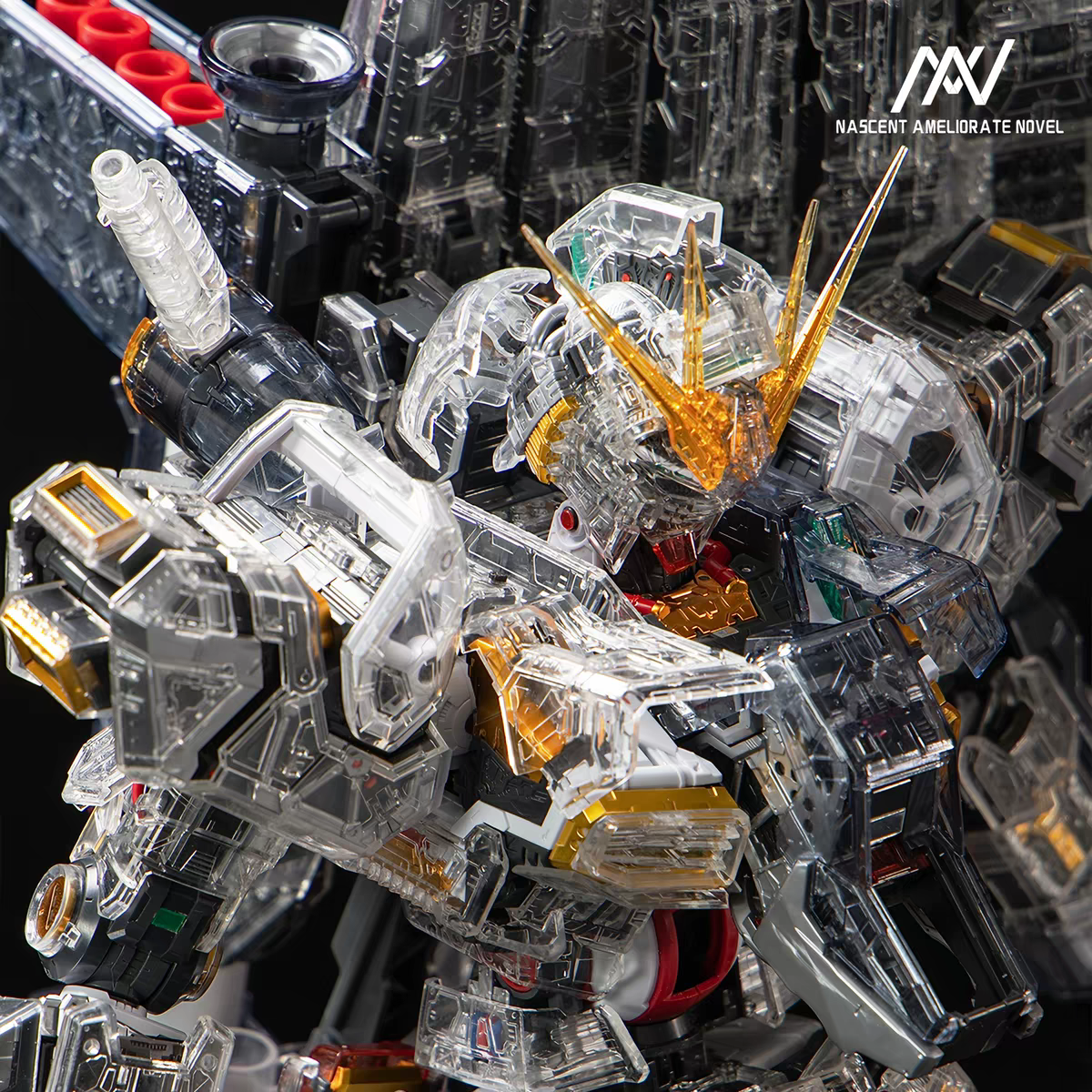 NAN PG Unleashed Nu Clear Armor Parts Full Set with Color Clear Pieces