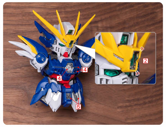 TAS MGSD Wing Zero Etching Stickers