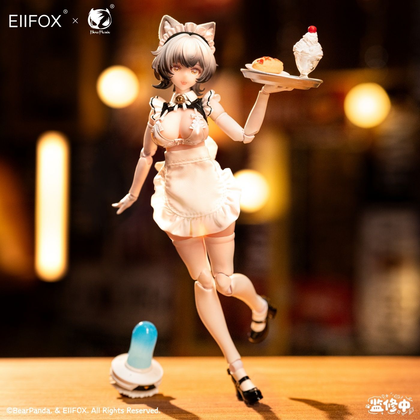 BearPanda x ElIFOX 1/12 scale Little Pudding Cat Maid (Special Edition) Figure