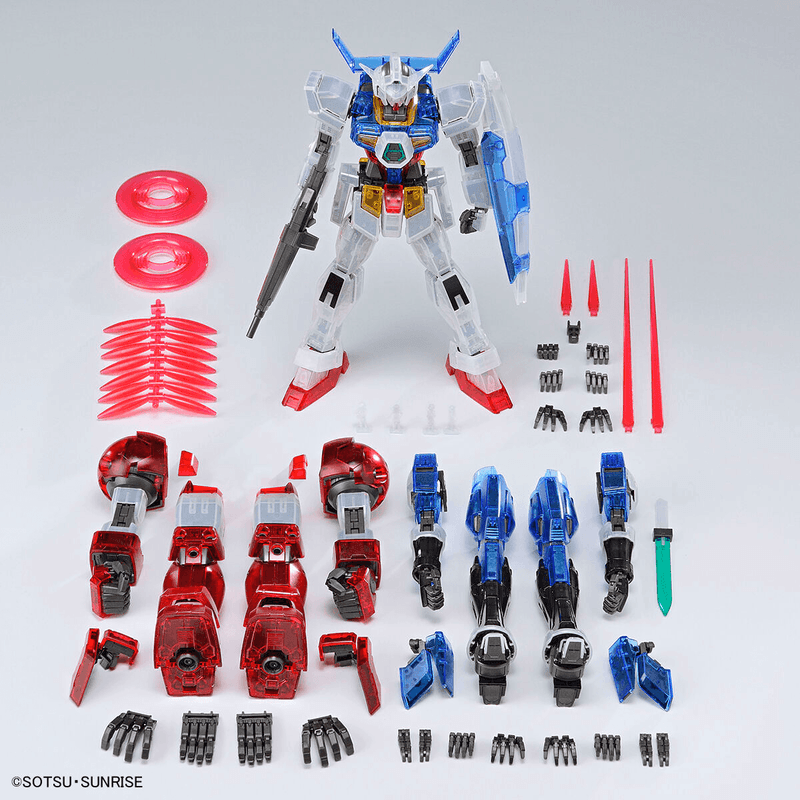 Gundam Base Limited MG 1/100 GUNDAM AGE-1 WEAR SYSTEM SET [CLEAR COLOR]