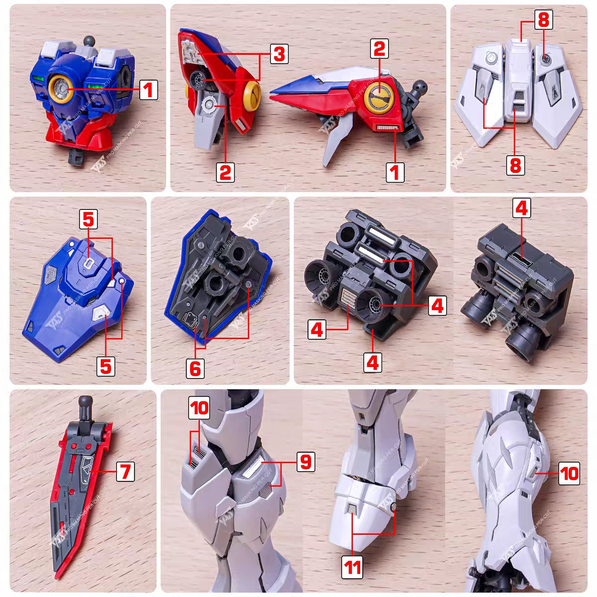 TAS RG 1/144 Wing Zero Etching Stickers