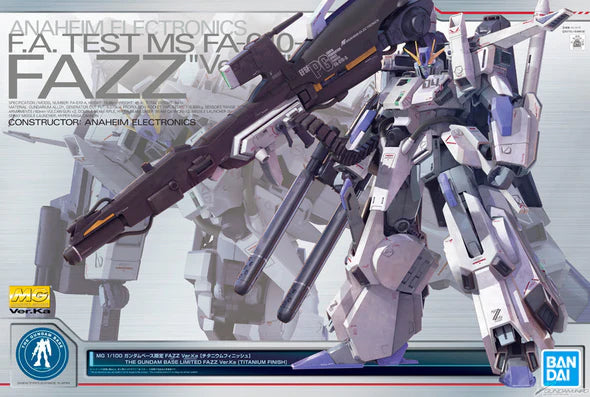 Bandai Gundam Base Limited MG 1/100 FAZZ Ver.Ka Titanium Finish