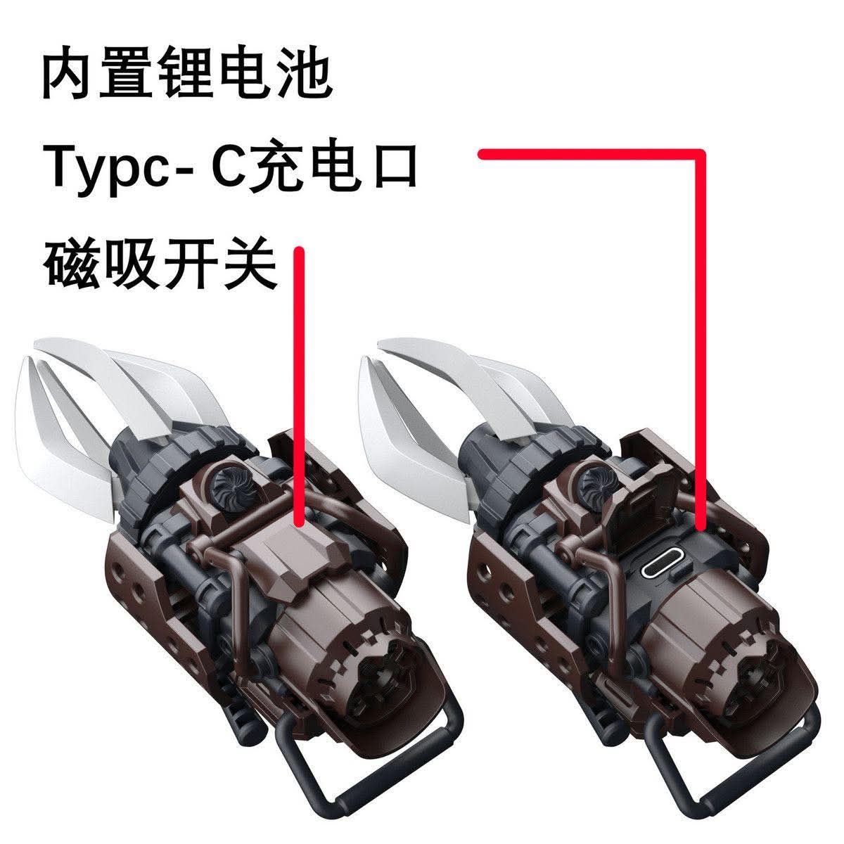 MG 1/100 LED Motorized Claw