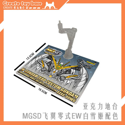 Create Toy Base MGSD Wing Zero Acrylic Base