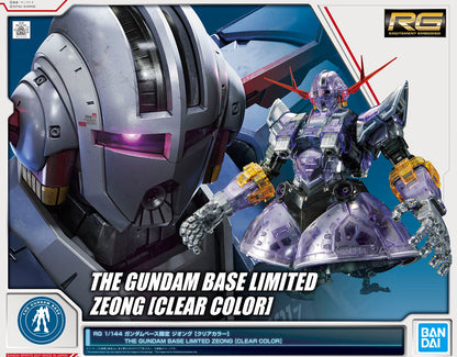 Gundam Base Limited RG 1/144 Zeong Clear Version