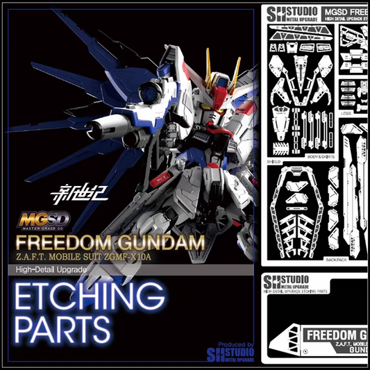 SH Studio MGSD Freedom Gundam Etching Parts - Special Order