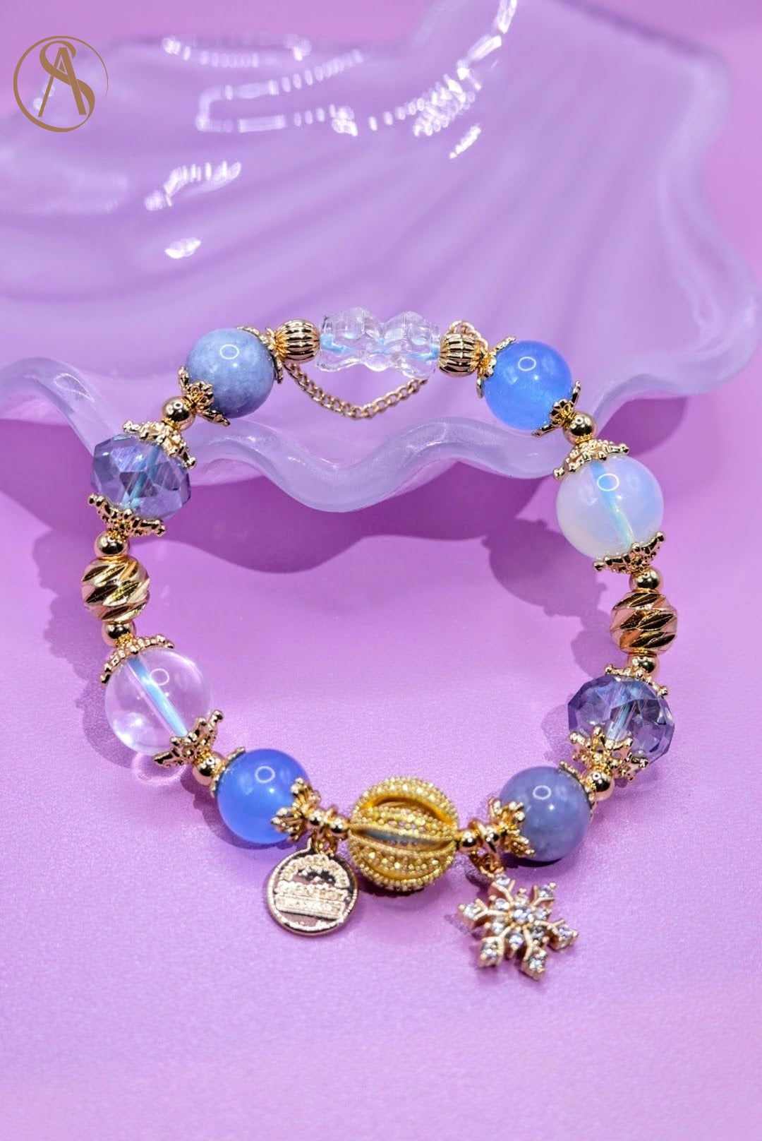 Fairytale Aquamarine Crystal Bracelet