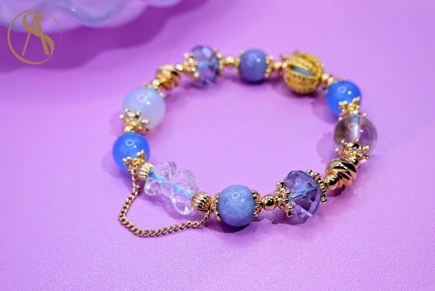 Fairytale Aquamarine Crystal Bracelet